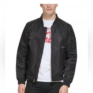 Levi’s Men's‎ Water Resistant Flight Black Bomber Jacket Size Medium
